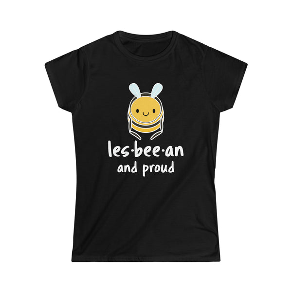 Lesbeean and Proud Bee Lesbian Shirt Womens Gay Lesbian Womens T Shirts