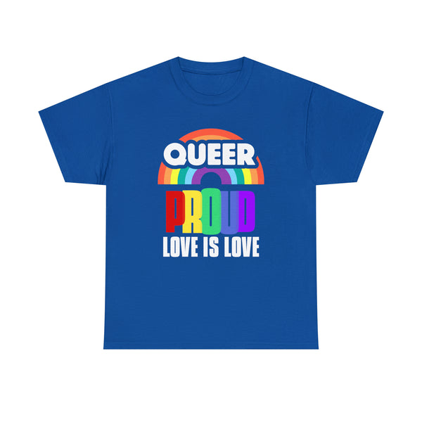 Proud LGBT Shirt Love is Love Shirt Human Rights Gay Pride Plus Size Shirts for Women