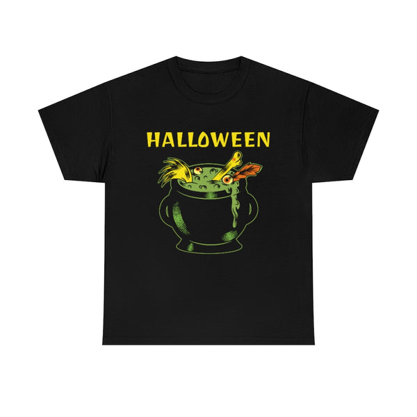 Boiling Pot Halloween Tops for Women Plus Size 1X 2X 3X 4X 5X Witch Shirts Plus Size Halloween Costumes for Women