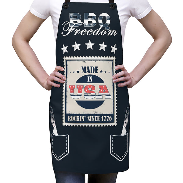 4th of July BBQ Aprons for Women & Men American BBQ Apron Grilling Gifts for Men USA Patriotic Chef Apron