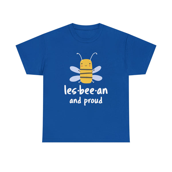 Lesbeean and Proud Bee Lesbian Shirt Gay Pride LGBT Equality Plus Size Tops for Women