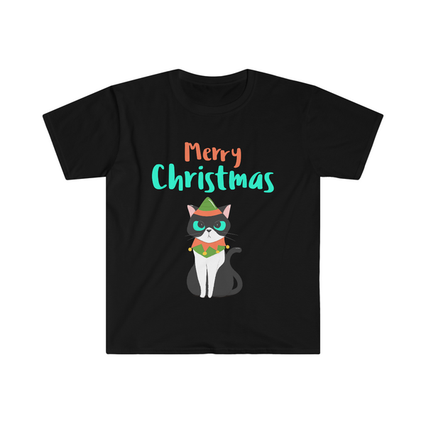 Funny Cat Mens Christmas Pajamas for Men Christmas Tshirt Funny Christmas Shirt Christmas Gifts for Men