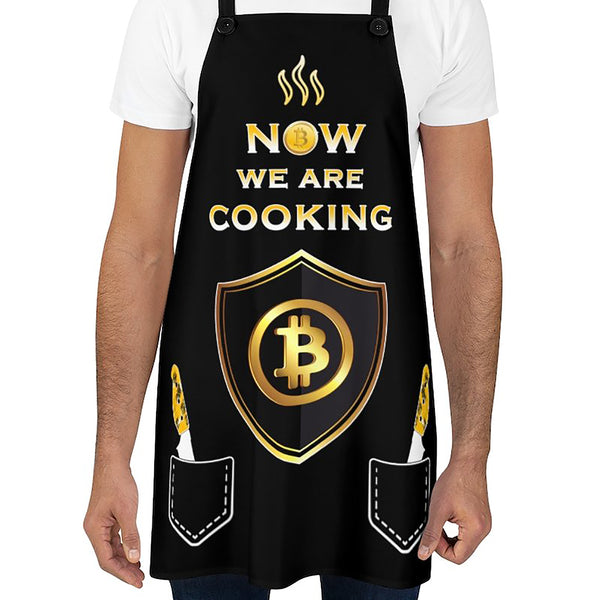 Bitcoin Apron for Men Crypto Apron BBQ Aprons for Men Chef Apron Funny Crypto Bitcoin Gifts