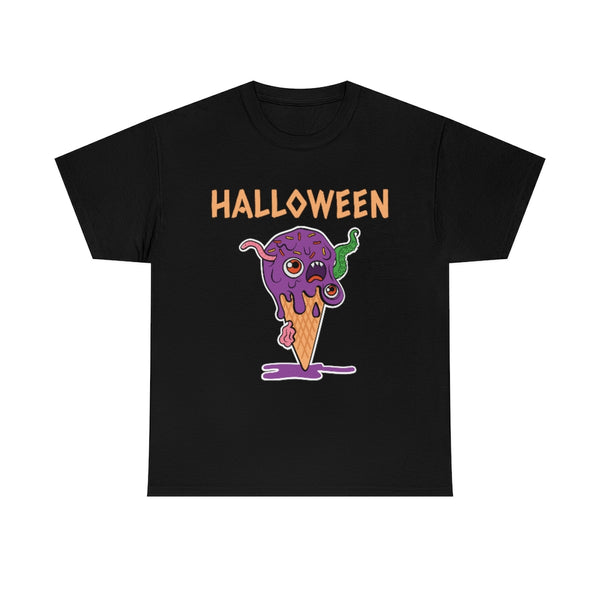 Mad Ice Cream Halloween Shirts Women Plus Size Spooky Food Halloween Costumes for Plus Size Women