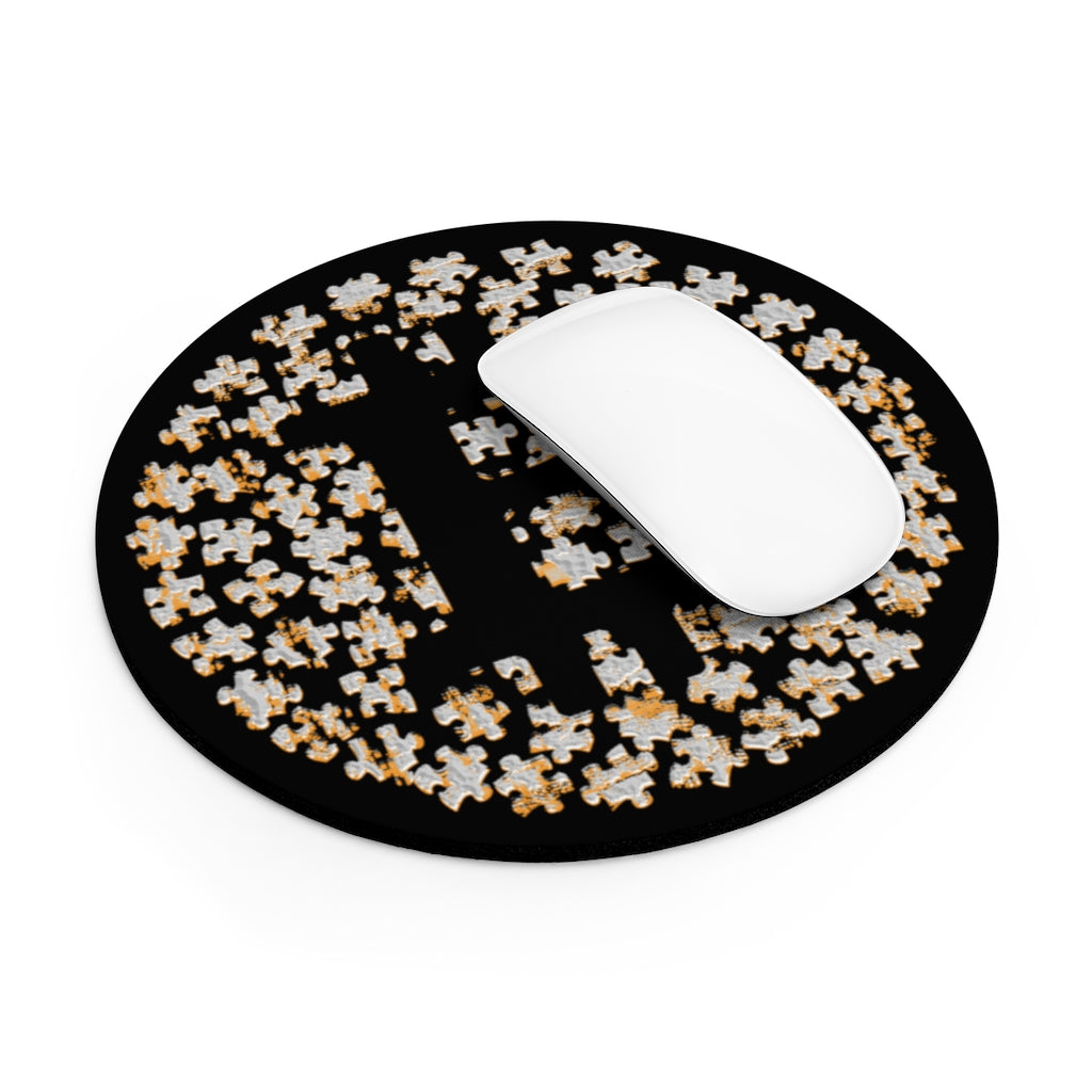 Bitcoin Mouse Pad Crypto Mouse Pads Cryptocurrency Bitcoin Gifts BTC Puzzle Bitcoin Merchandise One Size / Round