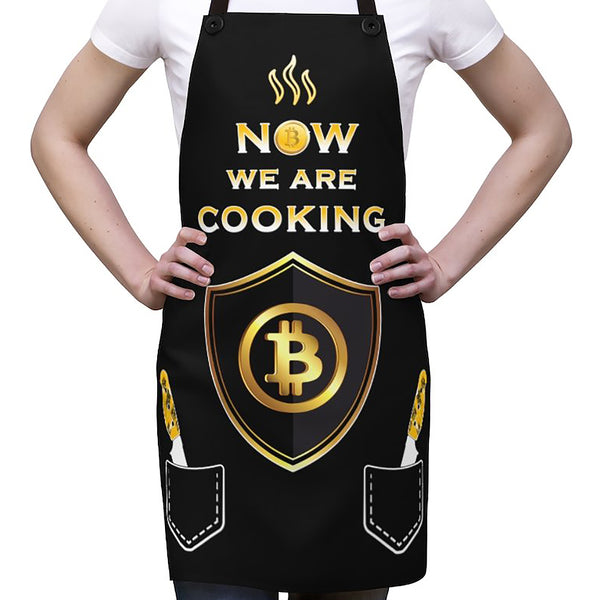 Bitcoin Apron for Women Crypto Apron Kitchen Aprons for Women Chef Apron Funny Crypto Bitcoin Gifts