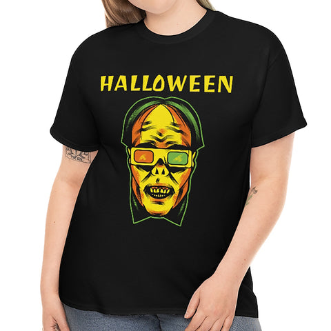Funky Frankenstein Shirts Halloween Clothes for Plus Size Women Vampire Tee Plus Size Halloween Costumes for Women