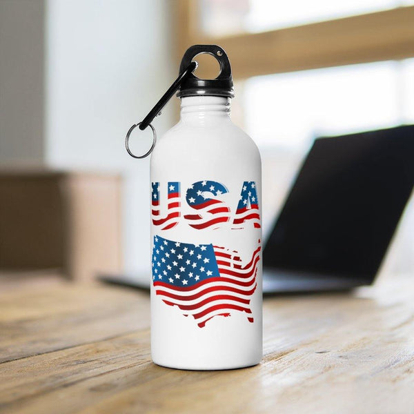 4th of July Water Bottles American Flag Water Bottle USA Water Bottle Patriotic Water Bottle US Bottle - Fire Fit Designs