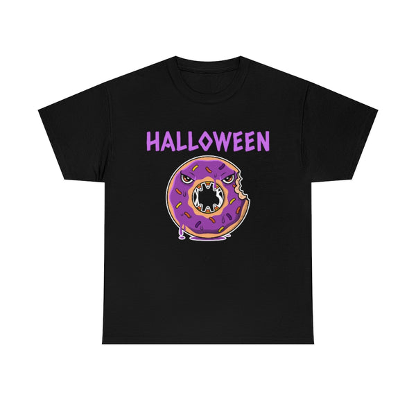 Mad Donut Halloween Shirts for Women Plus Size 1X 2X 3X 4X 5X Spooky Food Plus Size Halloween Costumes for Women