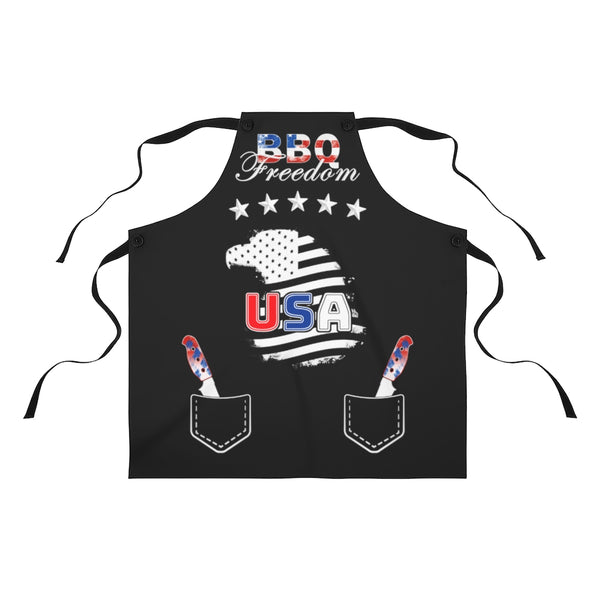 American BBQ Apron 4th of July BBQ Aprons for Women & Men USA Chef Apron Patriotic Grilling Gifts for Men