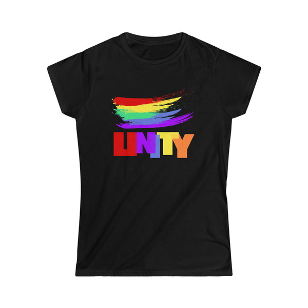 Unity Pride Shirt Women Men LGBTQ Rainbow Shirt Be You LGBT Women Tops