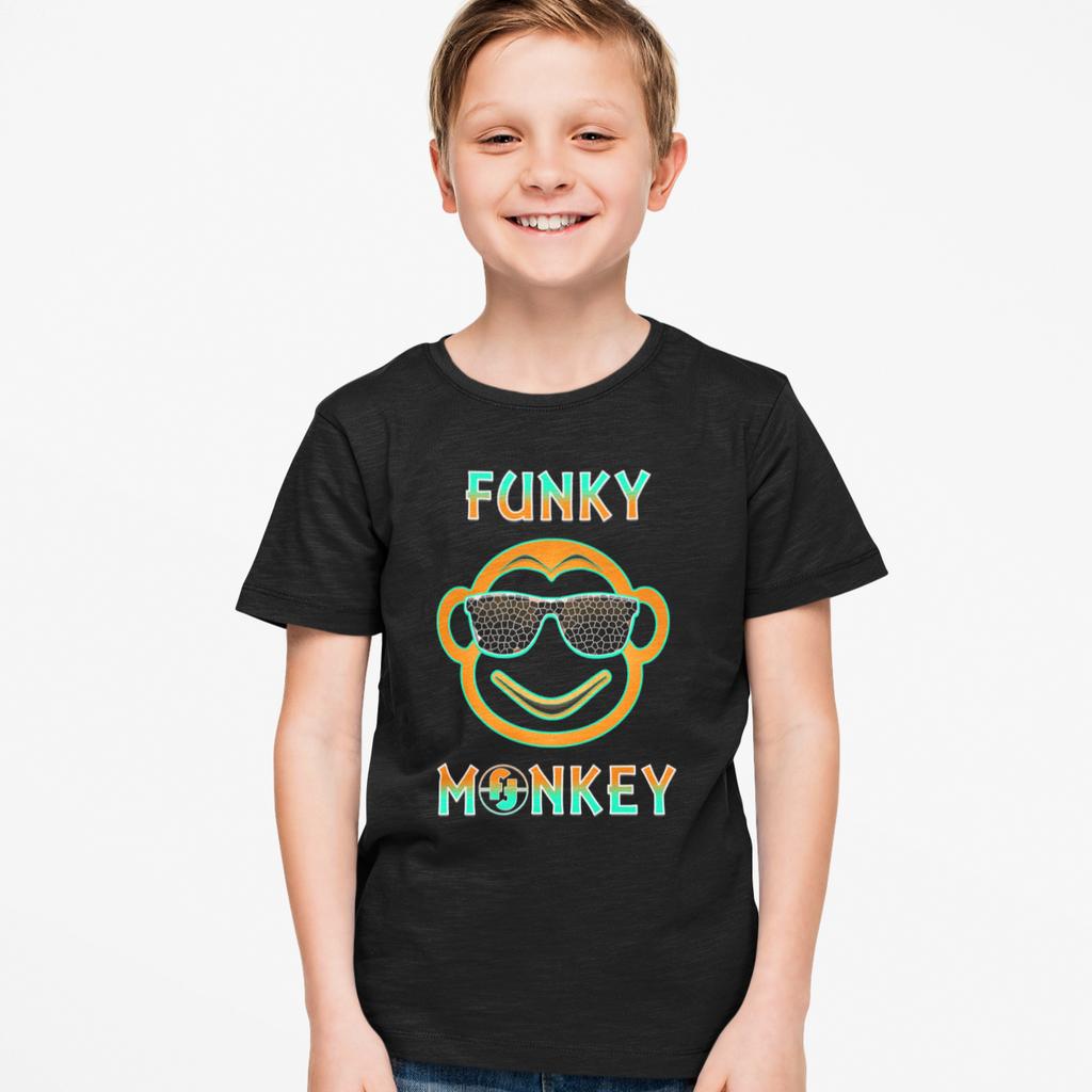 Fire Fit Designs Funny T Shirts for Boys Funky Monkey Funny Shirts Boys Gamer Gifts Cool Boys Tshirts Black Xs