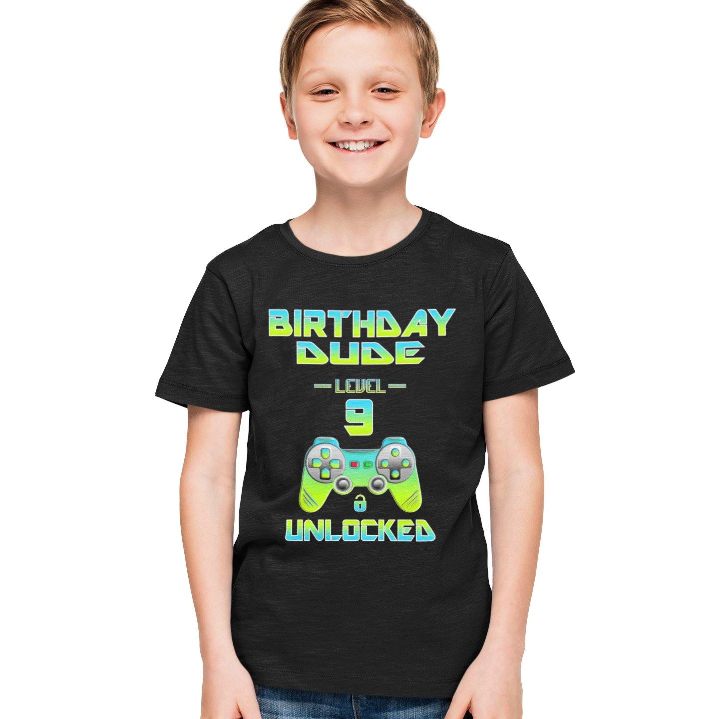 9th Birthday Shirt Boy - Birthday Boy Shirt 9 Gift - Its My Birthday Dude Happy Birthday Shirt - Fire Fit Designs