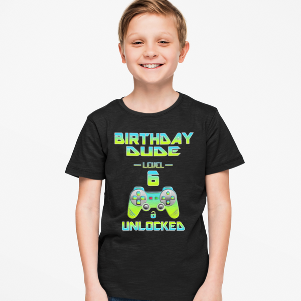 6th Birthday Shirt Boy - Birthday Boy Shirt 6 Gift - Its My Birthday Dude Happy Birthday Shirt - Fire Fit Designs