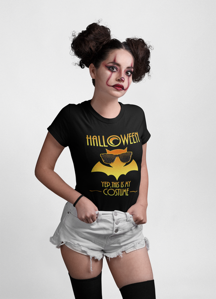 Funny Halloween Shirts for Women Halloween Clothes for Women Halloween Tops Womens Orange Bat Shirt