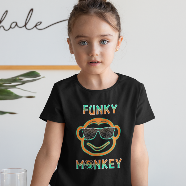 Funny T Shirts for GIRLS - Funky Monkey Funny Shirts Girls Gamer Gifts - Cool Girls Tshirts - Fire Fit Designs