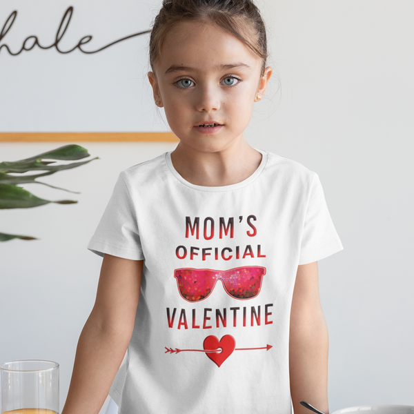 Girls Valentines Day Shirt - Valentines Day Shirts for Girls - Mom's Official Valentine