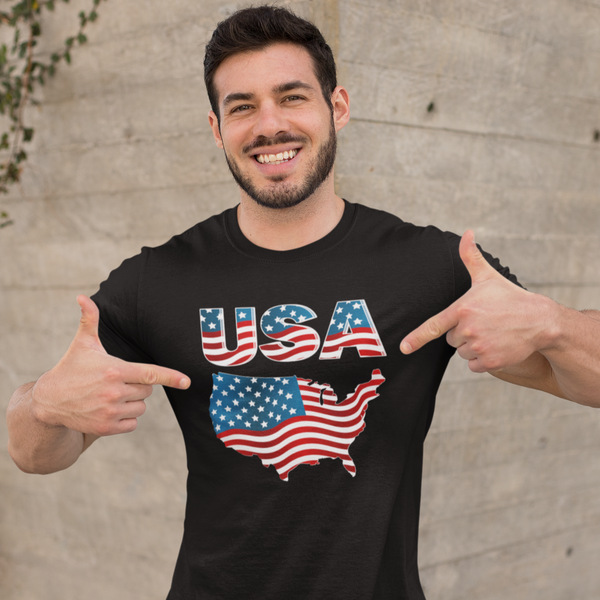 4th of July Shirts for Men USA Shirt American Flag Shirt for Men Patriotic Shirts for Men - Fire Fit Designs