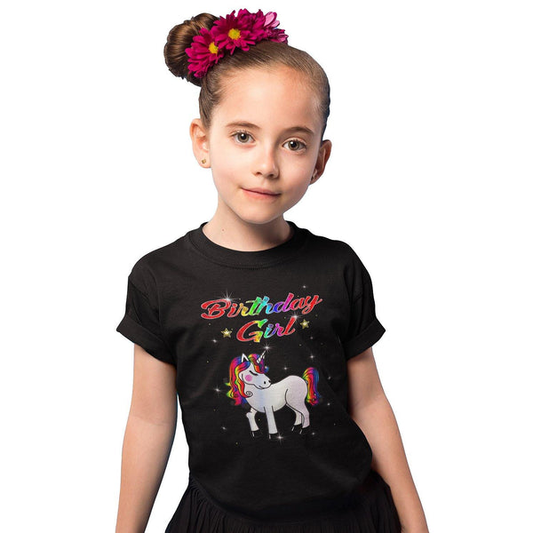 Unicorn Birthday Shirt Unicorn Shirts for Girls Unicorn Birthday Outfit Unicorn Gifts for Girls Birthday Girl - Fire Fit Designs