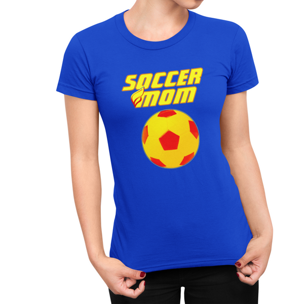 Soccer Mom Shirts for Women -  Blue Soccer Mom Shirt - Mothers Day Shirt - Mothers Day Gift - Fire Fit Designs