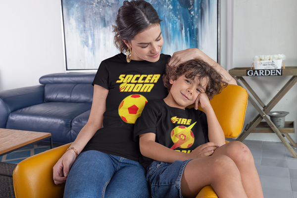 Soccer Mom Shirts for Women -  Soccer Mom Shirt - Mothers Day Shirt - Mothers Day Gift - Fire Fit Designs