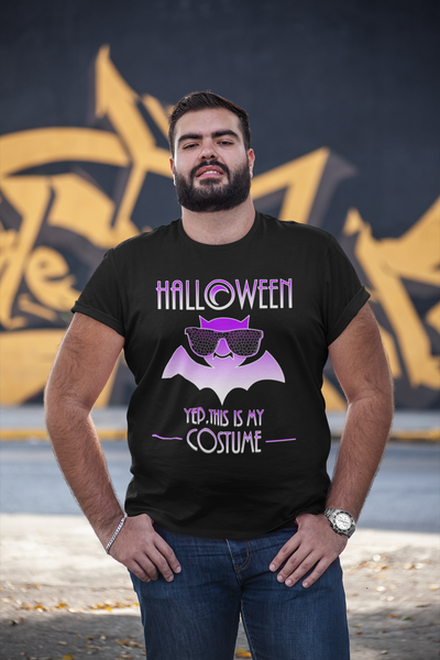 Funny Halloween Shirts for Men Plus Size XL 2XL 3XL 4XL 5XL Purple Bat Halloween Costumes for Plus Size Men