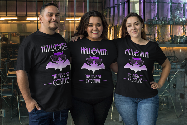 Funny Halloween Shirts for Men Plus Size XL 2XL 3XL 4XL 5XL Purple Bat Halloween Costumes for Plus Size Men