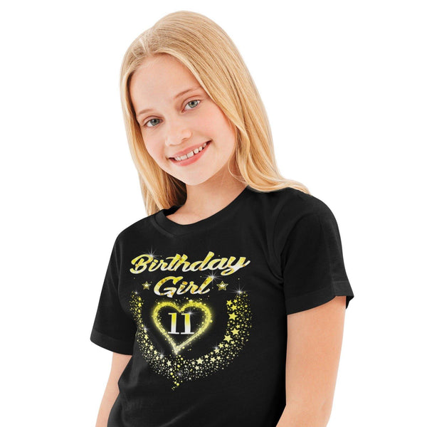11th Birthday Girl Shirt - 11th Birthday Shirt for Girls 11 Birthday Shirt 11th Birthday Outfit for Girls - Fire Fit Designs