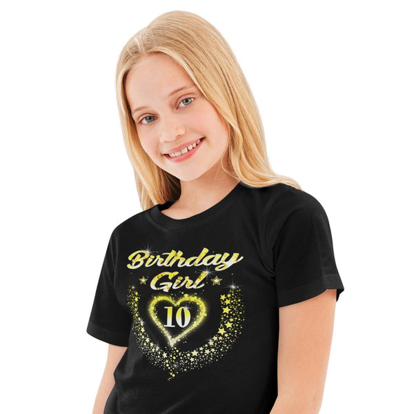 10th Birthday Girl Shirt - 10th Birthday Shirt for Girls 10 Birthday Shirt 10th Birthday Outfit for Girls - Fire Fit Designs