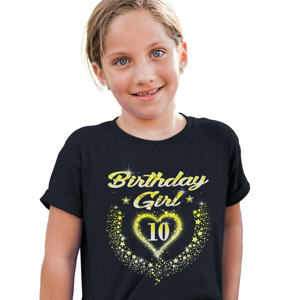 10th Birthday Girl Shirt - 10th Birthday Shirt for Girls 10 Birthday Shirt 10th Birthday Outfit for Girls - Fire Fit Designs