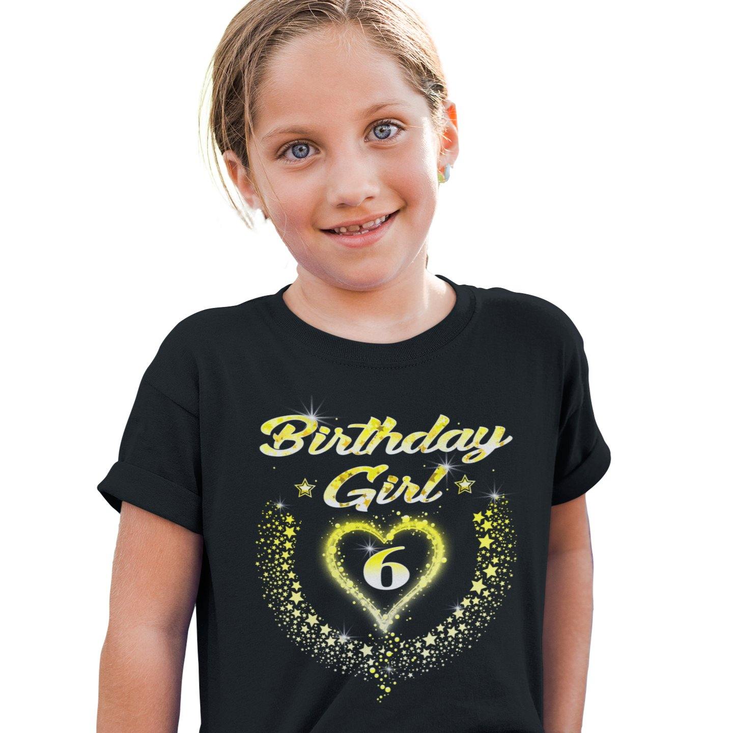 6th birthday shirt girl