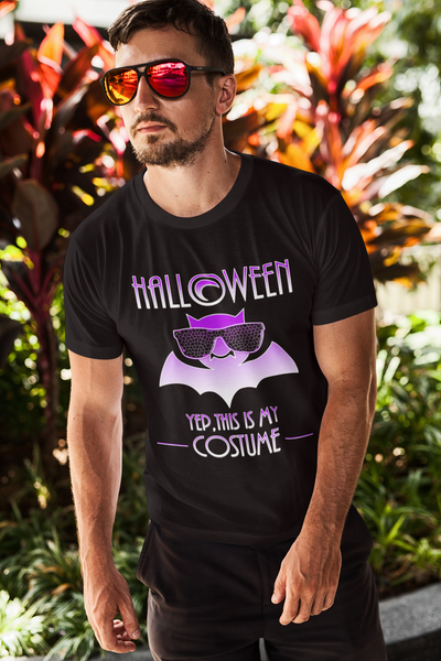 Halloween Shirts for Men Halloween Clothes for Men Halloween TShirt Purple Bat Mens Halloween Shirts