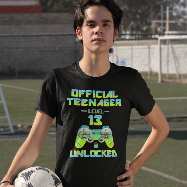 13th Birthday Shirt Boy - Official Teenager Shirt Birthday Boy Shirt 13 Gift - Happy Birthday Shirt - Fire Fit Designs