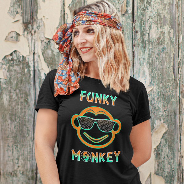 Graphic Tees for WOMEN and TEENS - Funky Monkey Funny T Shirts for WOMEN - Womens Funny Shirts - Fire Fit Designs