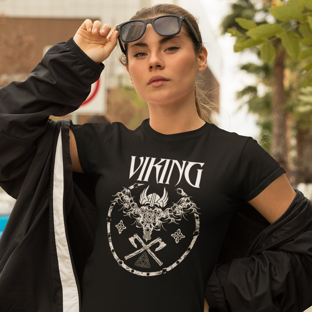 Viking Shirts for Women Norse Mythology Odin Valkyrie Valhalla
