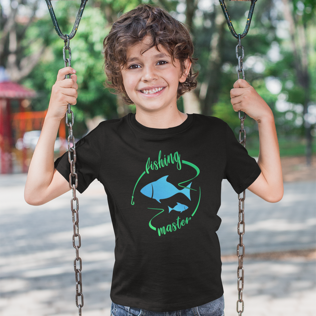 Fishing Shirts for Boys - Fishing Shirt - Kids Fishing Shirts - Fishing Master T-Shirt - Fishing Gift Shirt Black / XS