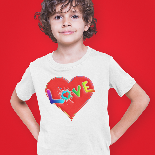 Boys Valentines Day Shirt - Valentines Day Shirts for Boys - LOVE Heart Valentine Shirts for Kids