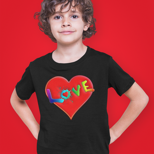 Boys Valentines Day Shirt - Valentines Day Shirts for Boys - LOVE Heart Valentine Shirts for Kids