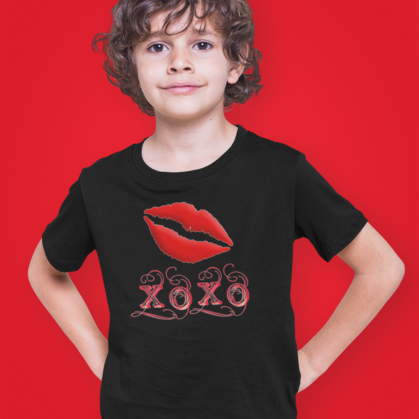 Boys Valentines Day Shirt - Valentines Day Shirts for Boys - XOXO Valentine Shirts for Kids