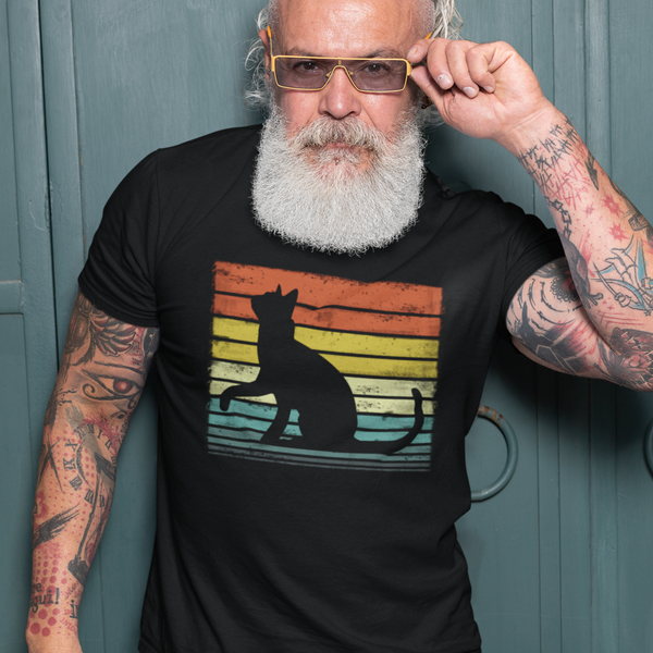 Cat Dad Shirt - Cat Shirts for Men - Cat Gifts for Men - Cat Dad Gifts - Cat Vintage Tees for Men Cat Shirt - Fire Fit Designs