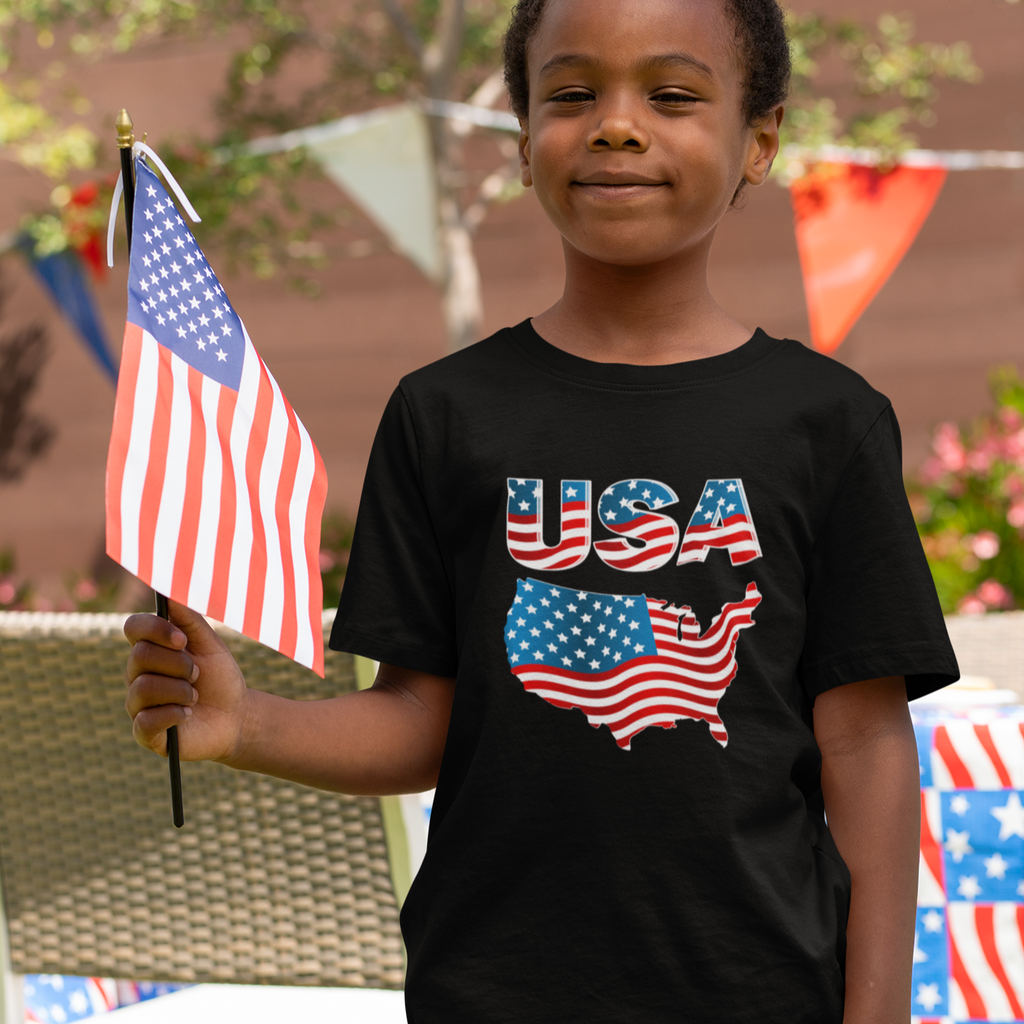 4th of July Shirts for Boys USA Shirt American Flag Shirt for Kids Patriotic Shirts for Boys Fire Fit Designs
