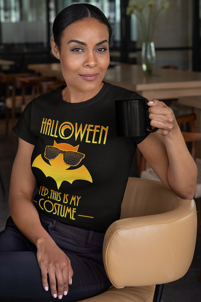 Funny Halloween Shirts for Women Halloween Clothes for Women Halloween Tops Womens Orange Bat Shirt