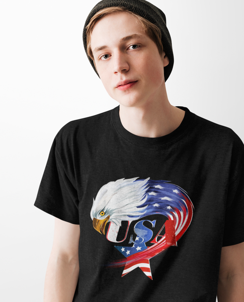 American Eagle Shirts for Boys American Flag Patriotic Shirts 4th of July Shirts for Boys USA Shirt - Fire Fit Designs