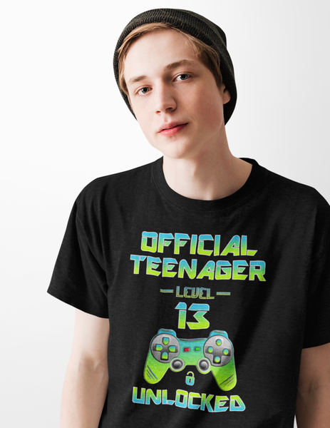 13th Birthday Shirt Boy - Official Teenager Shirt Birthday Boy Shirt 13 Gift - Happy Birthday Shirt - Fire Fit Designs