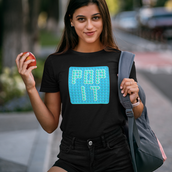 Pop It Shirt for Girls - Pop It Shirts for Kids - Pop It Fidget Toy Shirt for Youth, Girls, Kids - Black