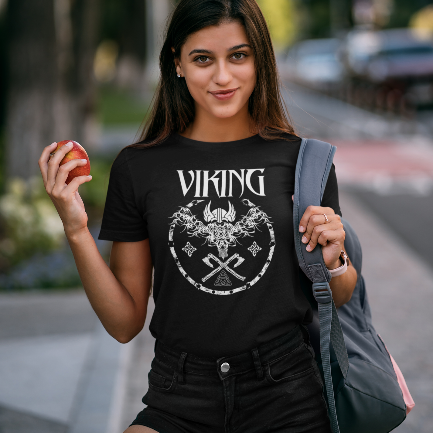 Viking Shirts for Girls - Norse Mythology Odin Valkyrie Valhalla Vikings  Raven Thor Nordic Graphic Tees for Kids